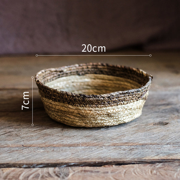 Buy farmhouse furniture Gallarate | Coastal Italian Natural straw woven soft storage basket - Modern Cottage Farmhouse Furniture