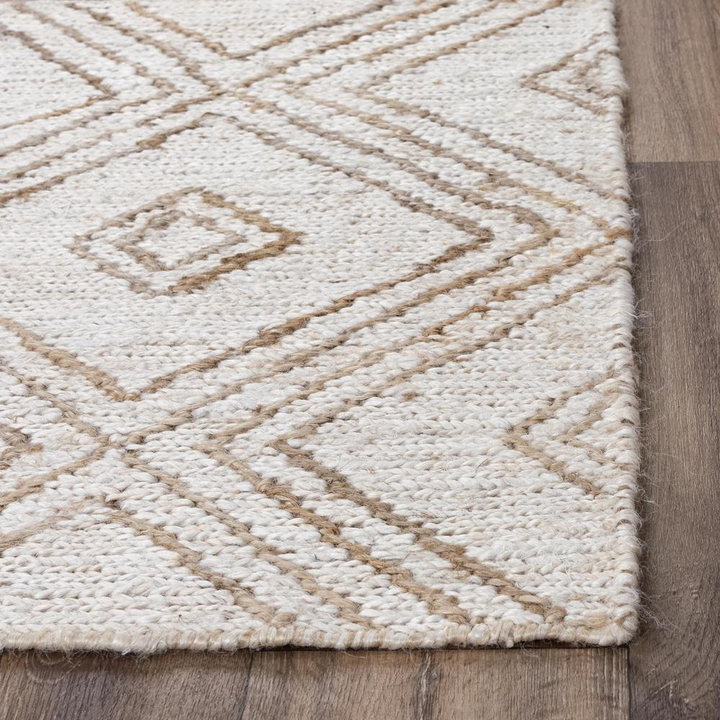 Buy farmhouse furniture Hand Woven Flat Weave Pile Jute Rug, 8&