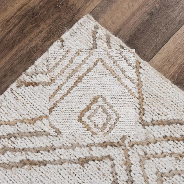 Buy farmhouse furniture Hand Woven Flat Weave Pile Jute Rug, 8&