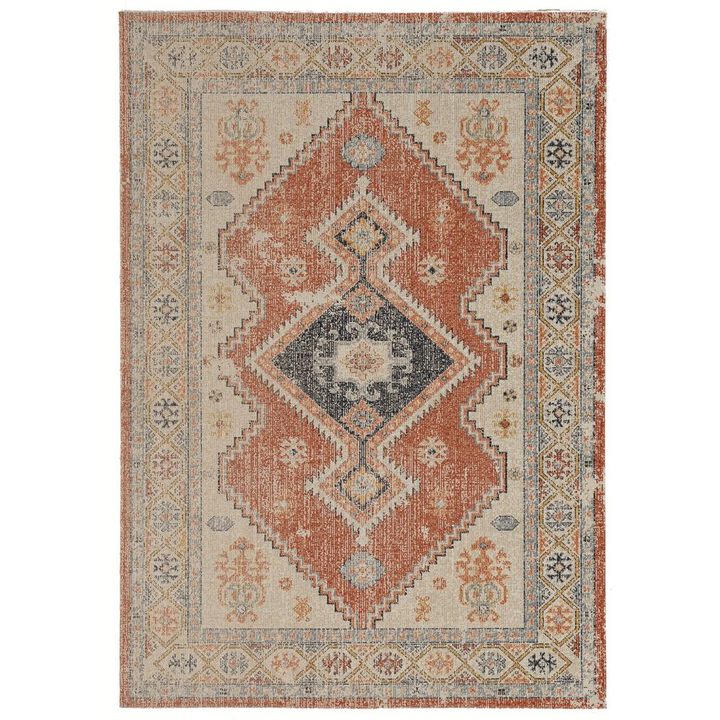 Buy farmhouse furniture Valencia Rust | Large Mediterranean Vintage Distressed Area Rug - Modern Cottage Farmhouse Furniture