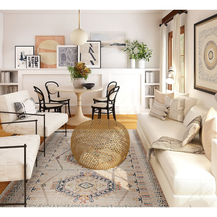 Buy farmhouse furniture Great Zero Lana Ivory &amp; Terracotta 8x10, Rug - Modern Cottage Farmhouse Furniture