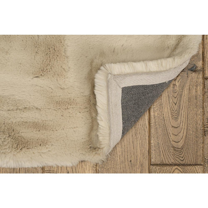 Buy farmhouse furniture Maven Large 8x10 Mediterranean Farmhouse Beige Faux Rabbit Area Rug - Modern Cottage Farmhouse Furniture