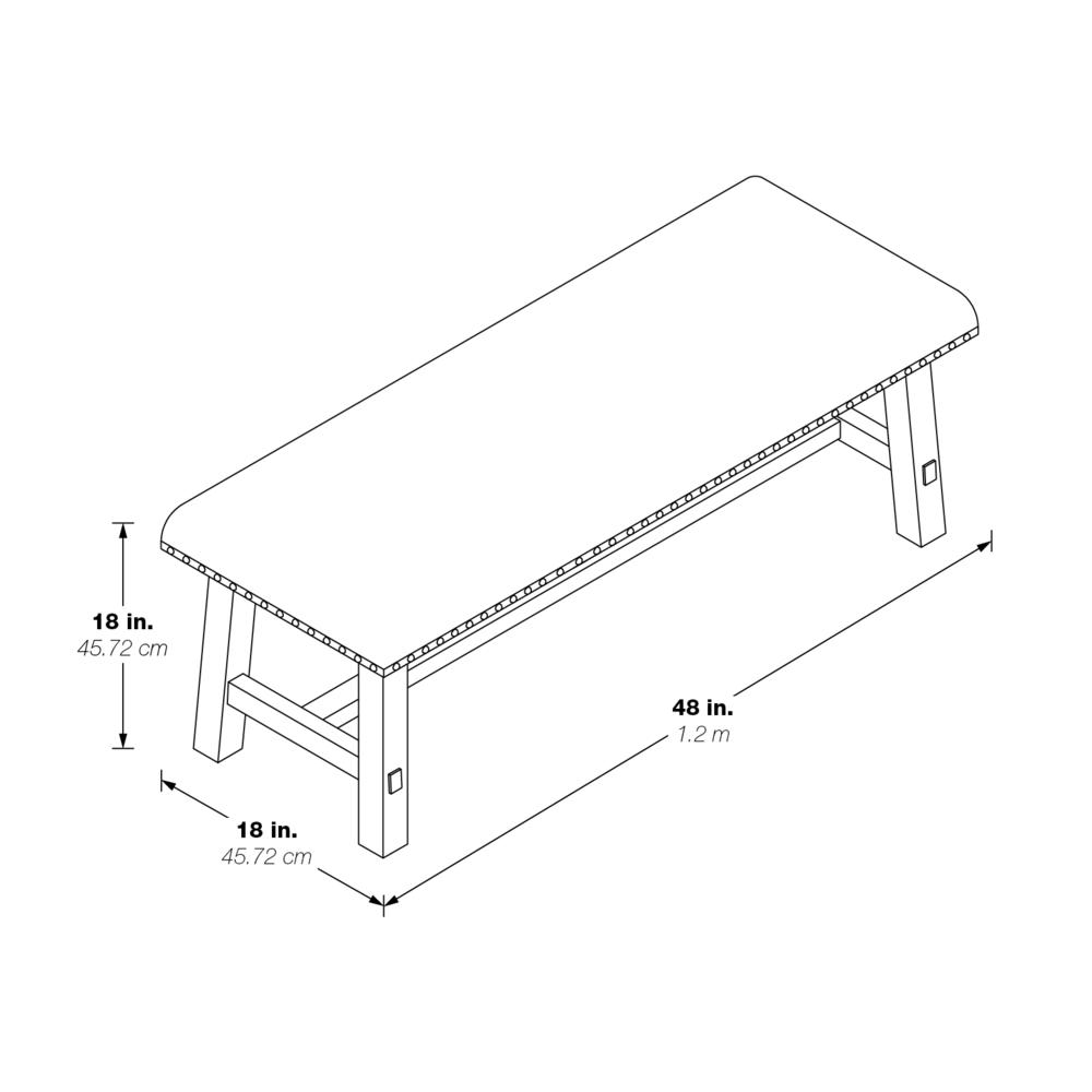 Buy farmhouse furniture Callen Bench - Modern Cottage Farmhouse Furniture