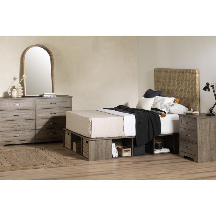 Buy farmhouse furniture Prairie Headboard, Rattan - Modern Cottage Farmhouse Furniture