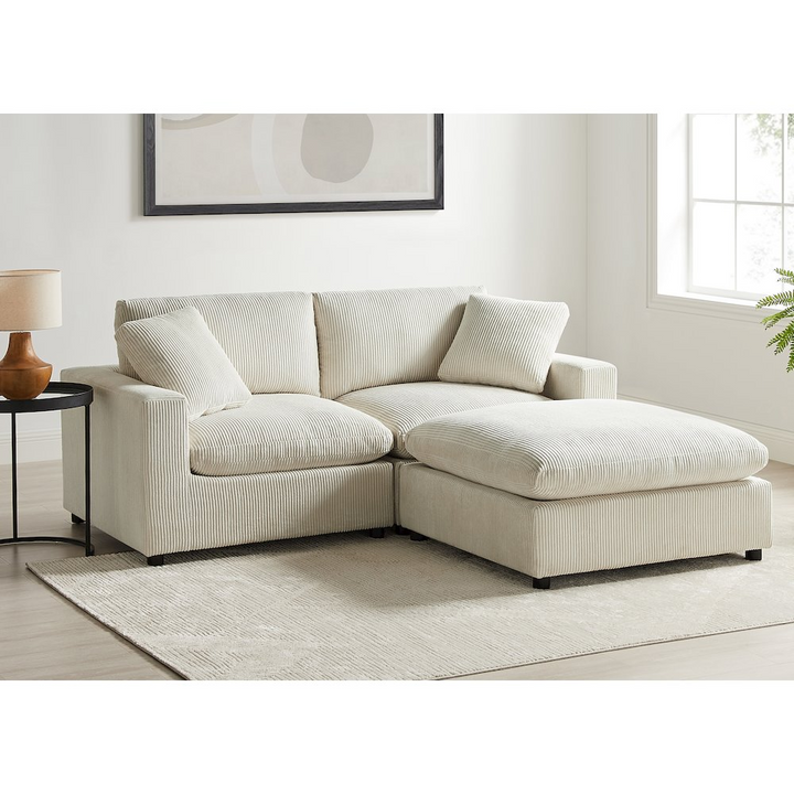 Buy farmhouse furniture La Casella Simple Mediterranean Farmhouse Modular 3-piece Sofa - Modern Cottage Farmhouse Furniture