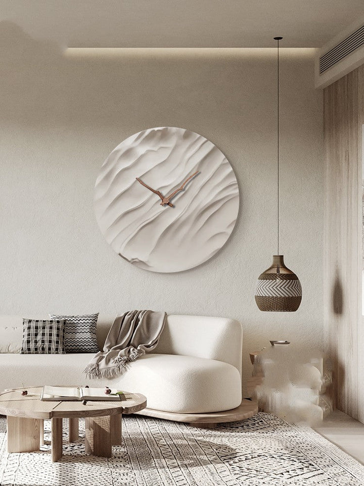 Buy farmhouse furniture The Heureux Minimalist Luxury Crystal Porcelain Wall Clock - Modern Cottage Farmhouse Furniture