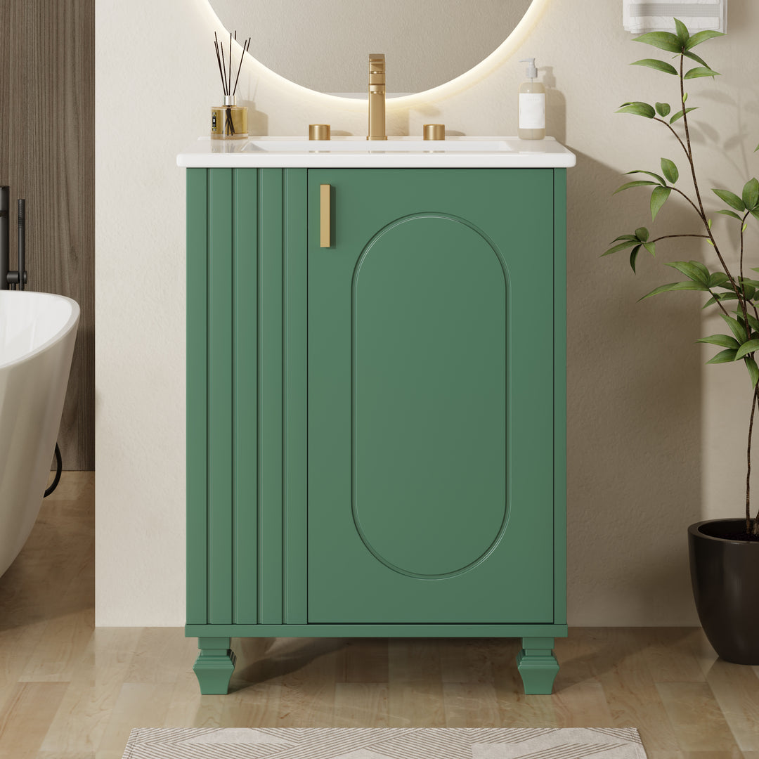 Buy farmhouse furniture Sage Farmhouse Bathroom Vanity With Sink - Modern Cottage Farmhouse Furniture