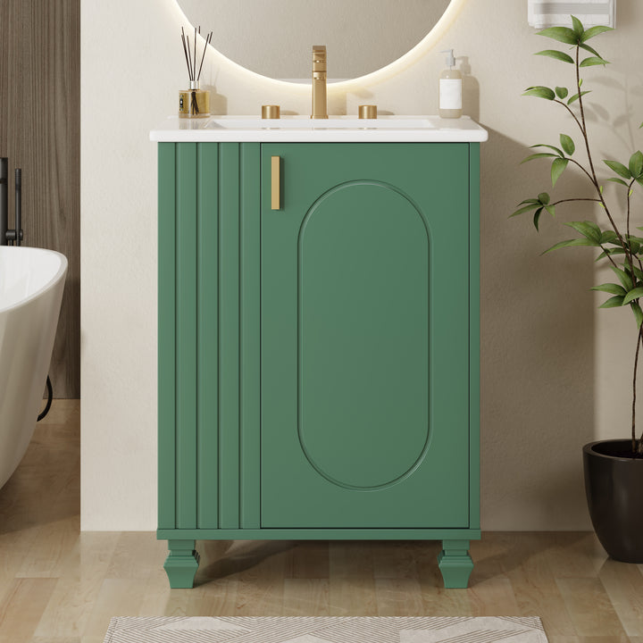 Buy farmhouse furniture Sage Farmhouse Bathroom Vanity With Sink - Modern Cottage Farmhouse Furniture