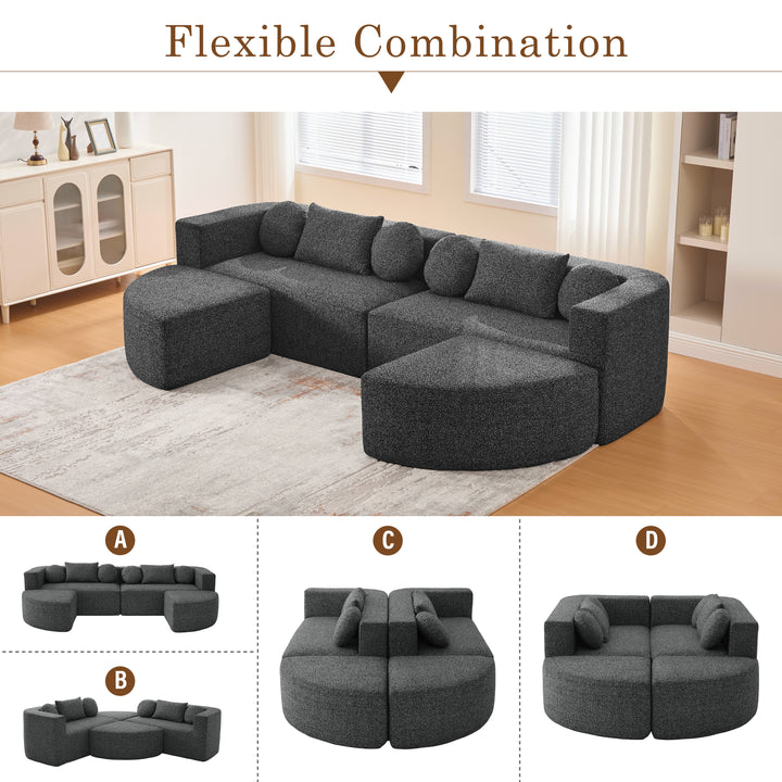 Buy farmhouse furniture Charcoal Cottage • Black Modular Cottage Farmhouse Style Sofa Couch - Modern Cottage Farmhouse Furniture