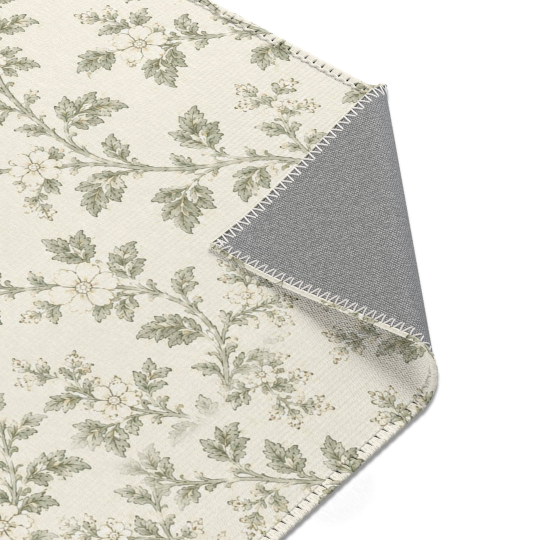 Buy farmhouse furniture Vintage Botanical Cream &amp; Sage Accent Rug - Modern Cottage Farmhouse Furniture