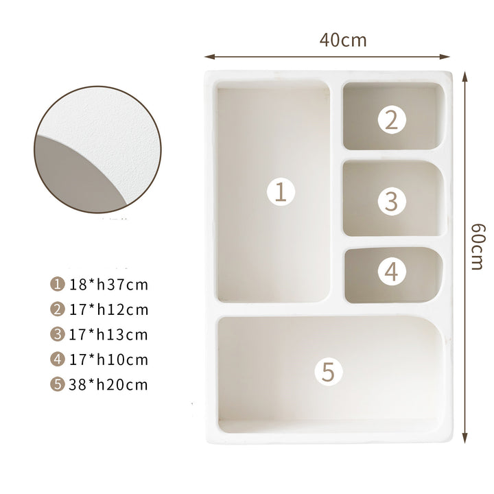 Buy farmhouse furniture Santorini Mediterranean Contemporary Wall Storage Floating Shelve - Modern Cottage Farmhouse Furniture