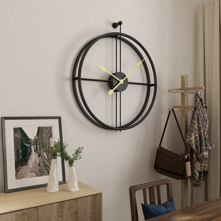 Buy farmhouse furniture Capri | Modern Mediterranean Luxury Iron Wall Clock - Modern Cottage Farmhouse Furniture