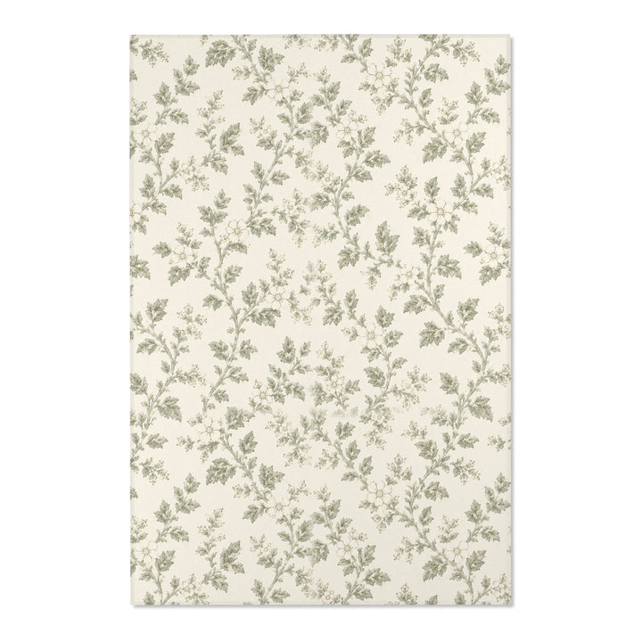 Buy farmhouse furniture Vintage Botanical Cream &amp; Sage Accent Rug - Modern Cottage Farmhouse Furniture