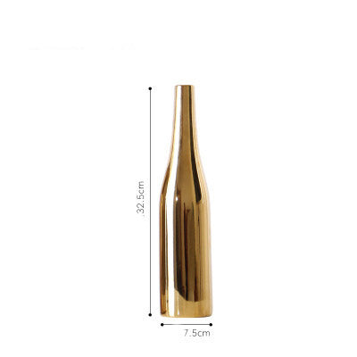 Buy farmhouse furniture Le Locri | Modern Mediterranean Gold Luxury Vase - Modern Cottage Farmhouse Furniture