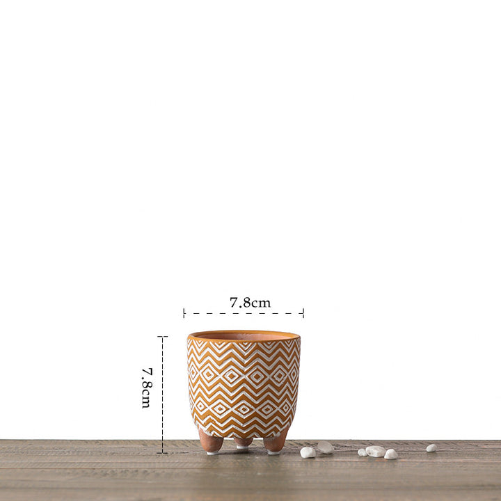 Buy farmhouse furniture Tuscan Terracotta Three-Legged Flower Pot – Spanish Home Decor - Modern Cottage Farmhouse Furniture