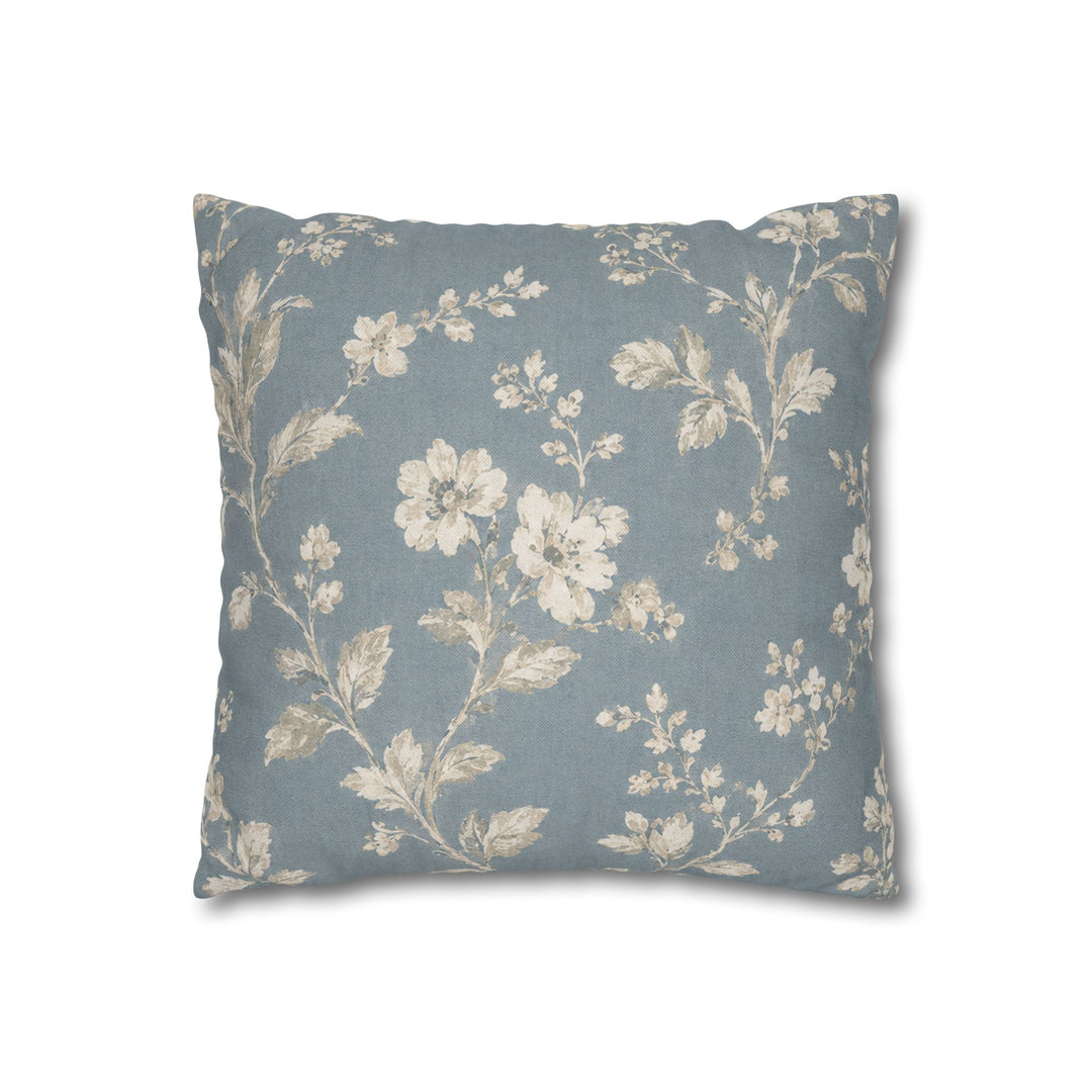 Blue Cottage Square Pillowcase By Artisan Blooms