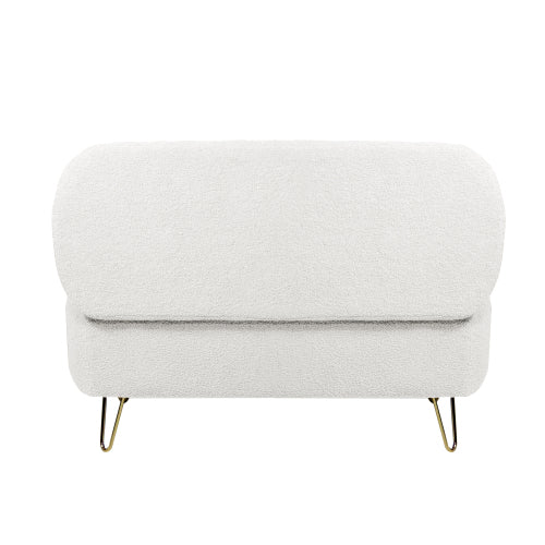 Buy farmhouse furniture Ivory White Mediterranean Farmhouse Bedside Storage Footstool - Modern Cottage Farmhouse Furniture
