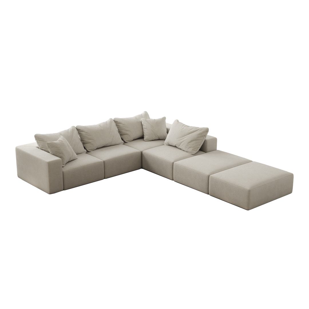 Buy farmhouse furniture The White Oak Meadow | Large Beige Modern Farmhouse Style Sofa Couch - Modern Cottage Farmhouse Furniture