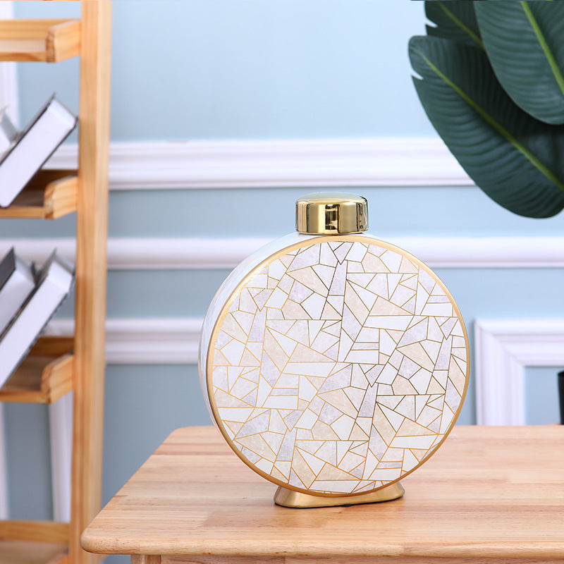 Buy farmhouse furniture Villapiana Scalo | Mediterranean European-style Luxury Ceramic Vase - Modern Cottage Farmhouse Furniture