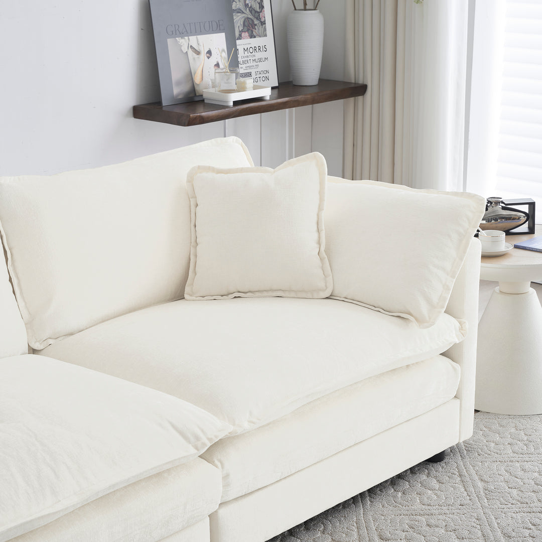 Buy farmhouse furniture Daisy | White Modern Farmhouse Cottage Sofa Sectional - Modern Cottage Farmhouse Furniture