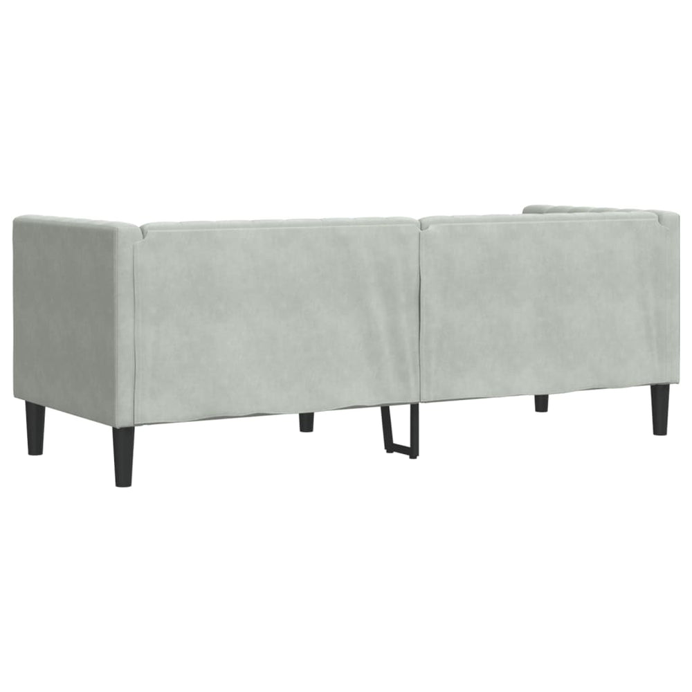 Buy farmhouse furniture The Harper | Velvet 3-Seater Farmhouse Chesterfield Sofa with Neck Rolls - Modern Cottage Farmhouse Furniture
