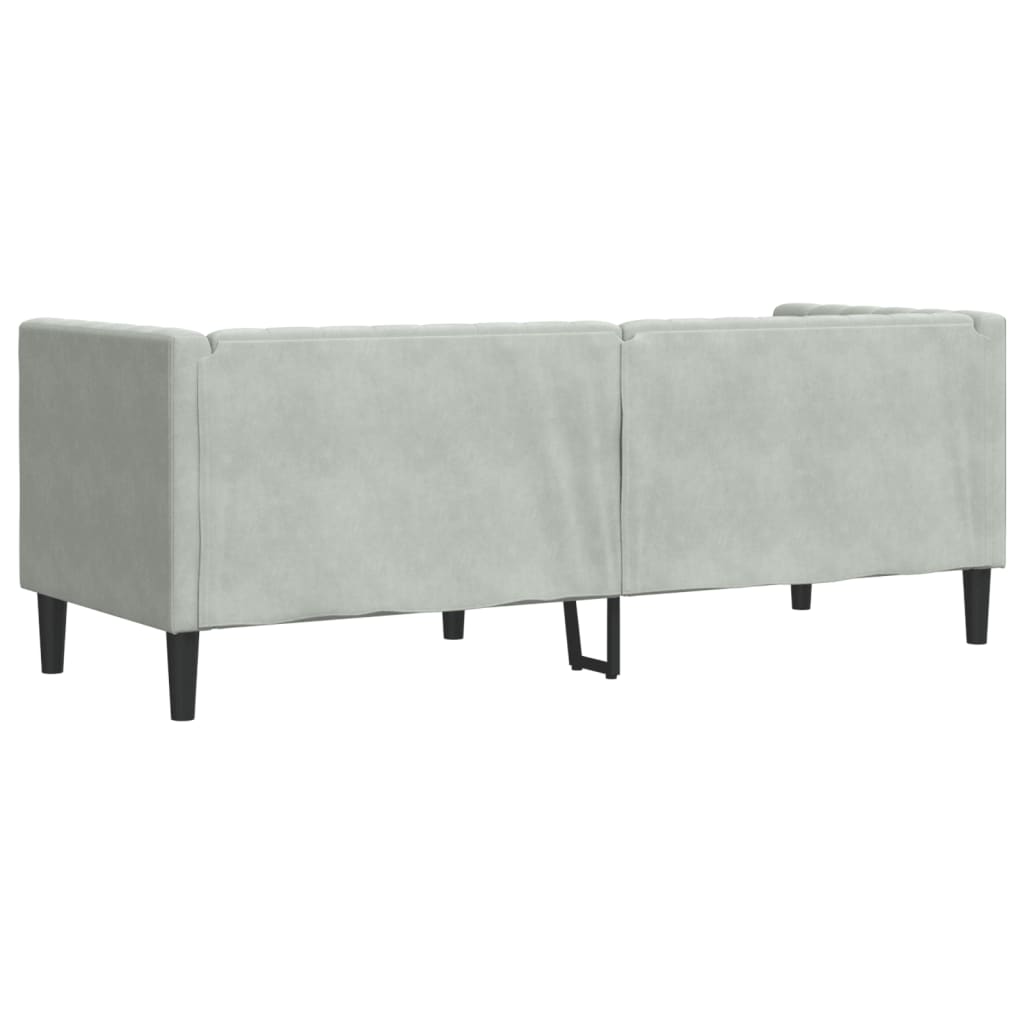 Buy farmhouse furniture The Harper | Velvet 3-Seater Farmhouse Chesterfield Sofa with Neck Rolls - Modern Cottage Farmhouse Furniture