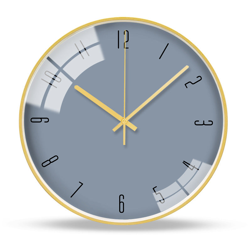 Buy farmhouse furniture Amore Gold Luxury Wall Clock | Silent Sweep Mediterranean Classical | 12" Round - Modern Cottage Farmhouse Furniture