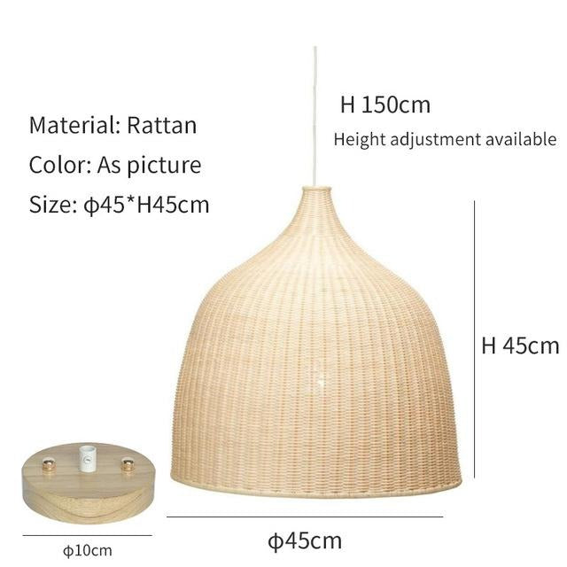 Buy farmhouse furniture Modern Boho Rattan Bamboo Chandelier - Modern Cottage Farmhouse Furniture