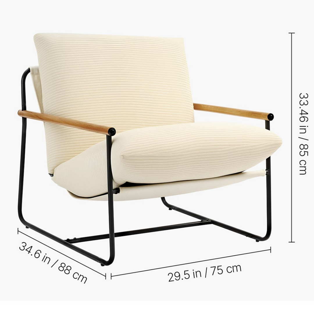 Buy farmhouse furniture Valencia Sol Mediterranean Contemporary Accent Chair - Modern Cottage Farmhouse Furniture