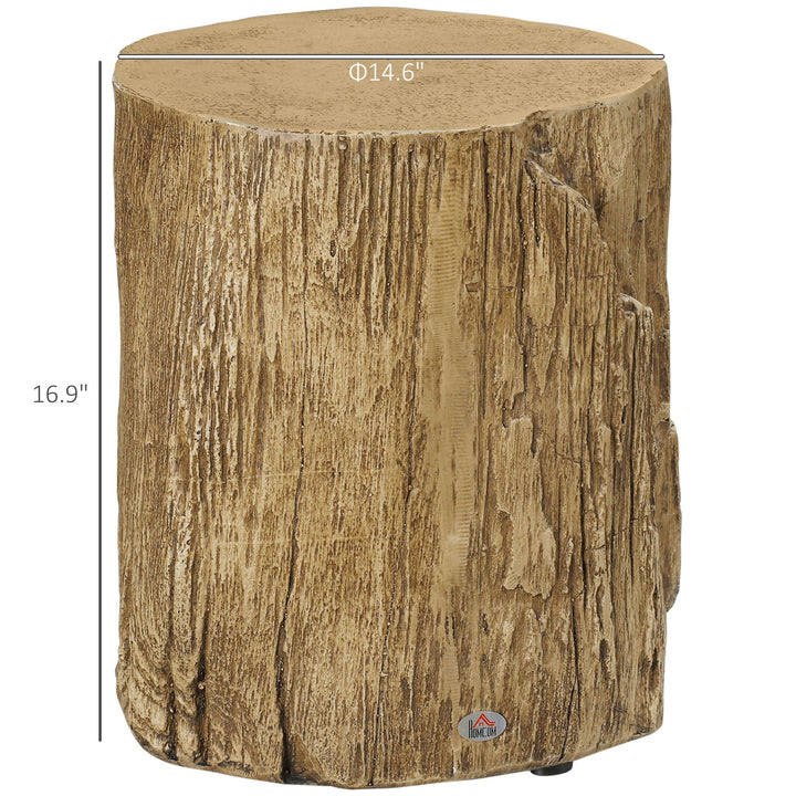 Buy farmhouse furniture Tree Stump End Table | Concrete Farmhouse Accent Table | Indoor &amp; Outdoor | 198 lb Capacity - Modern Cottage Farmhouse Furniture