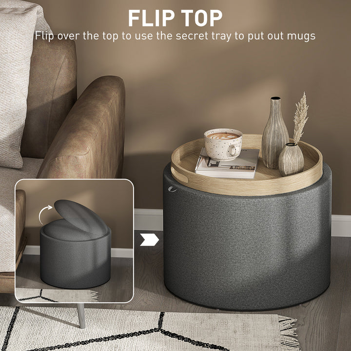 Buy farmhouse furniture Modern Italian Upholstered Round Footstool Storage Ottoman Coffee Table - Modern Cottage Farmhouse Furniture