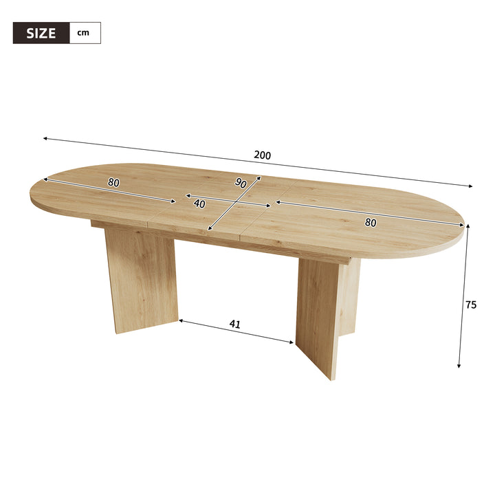 Buy farmhouse furniture Luri | Mediterranean Farmhouse Oak Thickened Dining Table - Modern Cottage Farmhouse Furniture