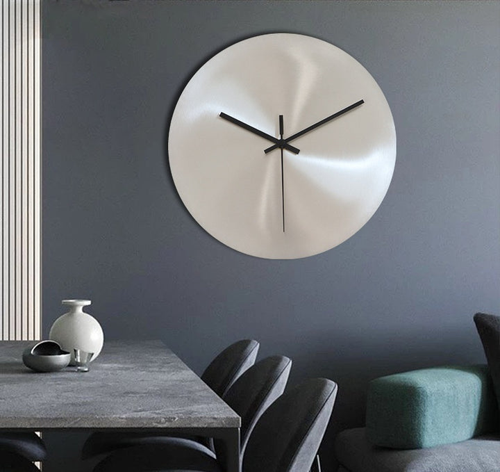 Buy farmhouse furniture Azzurro | White Mediterranean Steel Luxury Wall Clock - Modern Cottage Farmhouse Furniture