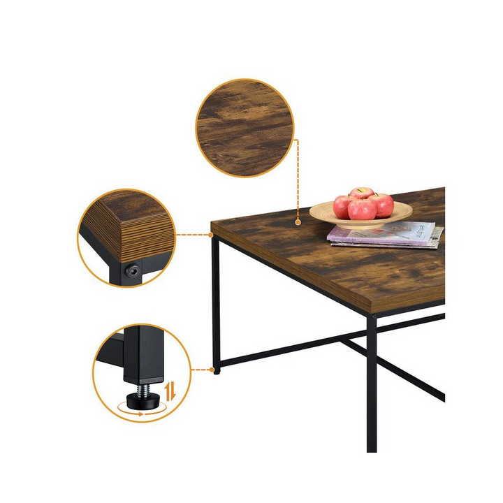 Buy farmhouse furniture Caitlin Weathered Oak Wood Grain 5 Piece Coffee Table Set - Modern Cottage Farmhouse Furniture