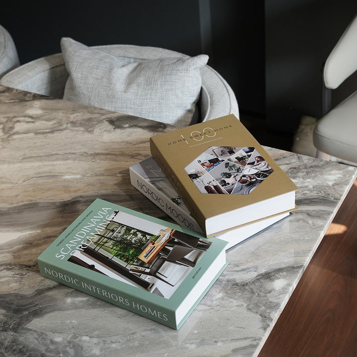 Buy farmhouse furniture Mediterranean Modern Contemporary Artificial Table Book Decoration - Modern Cottage Farmhouse Furniture
