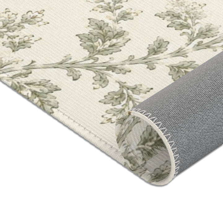 Buy farmhouse furniture Vintage Botanical Cream &amp; Sage Accent Rug - Modern Cottage Farmhouse Furniture