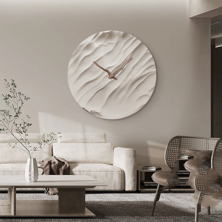 Buy farmhouse furniture The Heureux Minimalist Luxury Crystal Porcelain Wall Clock - Modern Cottage Farmhouse Furniture
