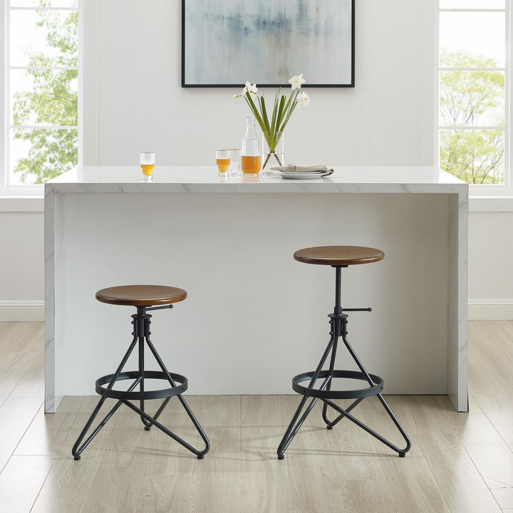 Buy farmhouse furniture Villa Marbella Swivel Counter Bar Stool Collection – Set of 2 - Modern Cottage Farmhouse Furniture