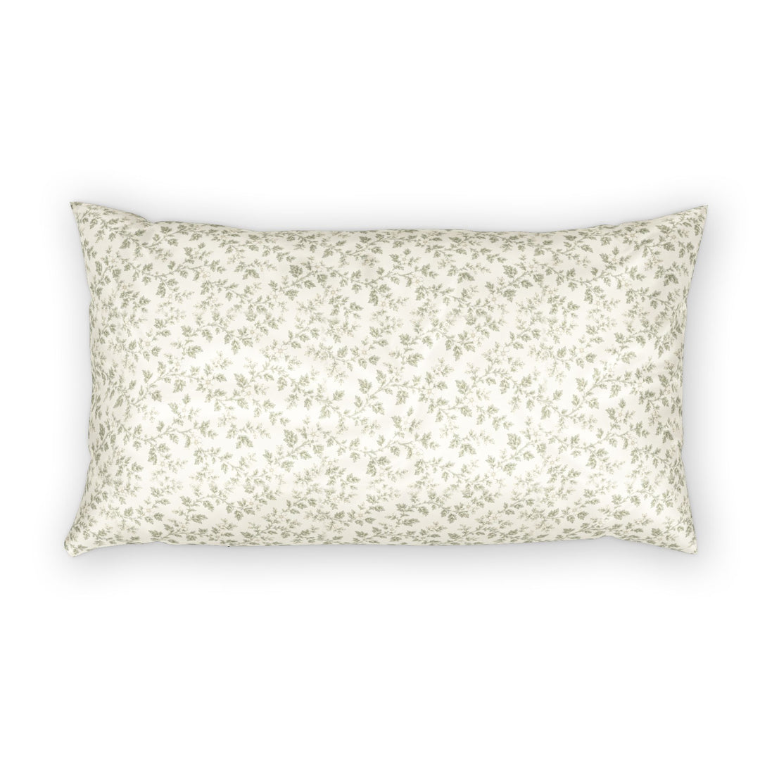 Sage Cotton Pillow Sham — Cream &amp; Sage Collection By. Artisan Blooms