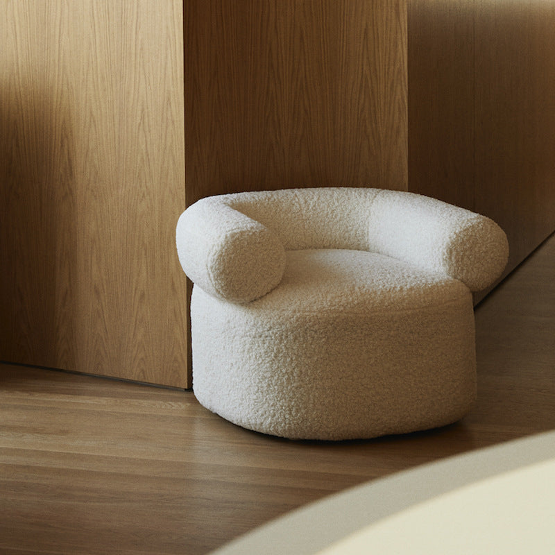 Buy farmhouse furniture Aurelia | Mediterranean Modern Lamb Velvet Accent Chair - Modern Cottage Farmhouse Furniture