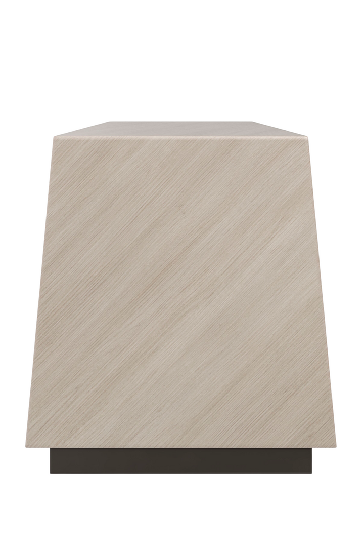 Buy farmhouse furniture Faceted Modern Mediterranean Ottoman | Caracole Gemini - Modern Cottage Farmhouse Furniture