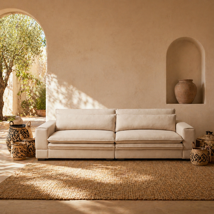 Buy farmhouse furniture Mason | White Modern Farmhouse Cottage Sofa Sectional Couch - Modern Cottage Farmhouse Furniture