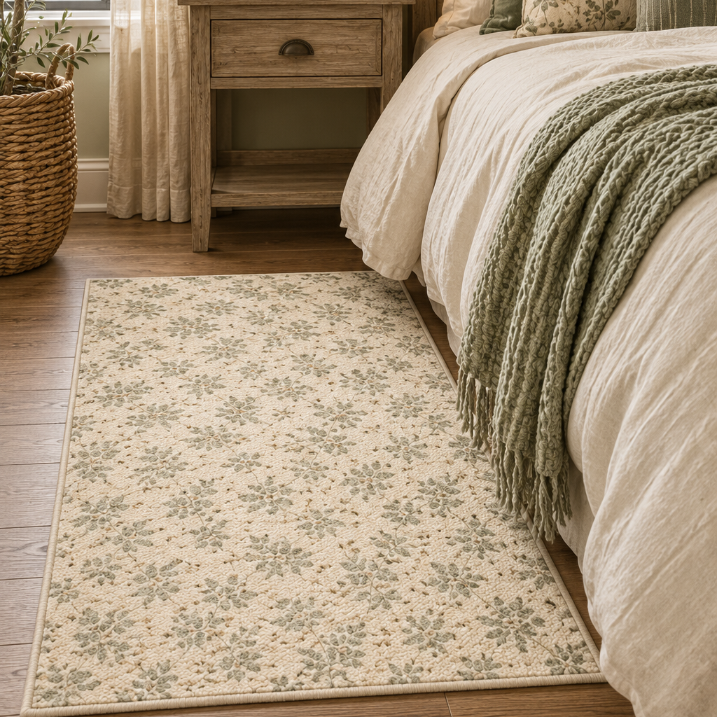 Neutral Cream &amp; Sage Rug