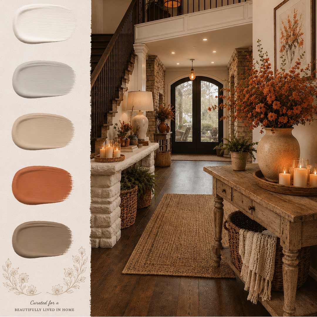 Buy farmhouse furniture Rustic Ember & Antique Ivory Color Palette Kit - Modern Cottage Farmhouse Furniture