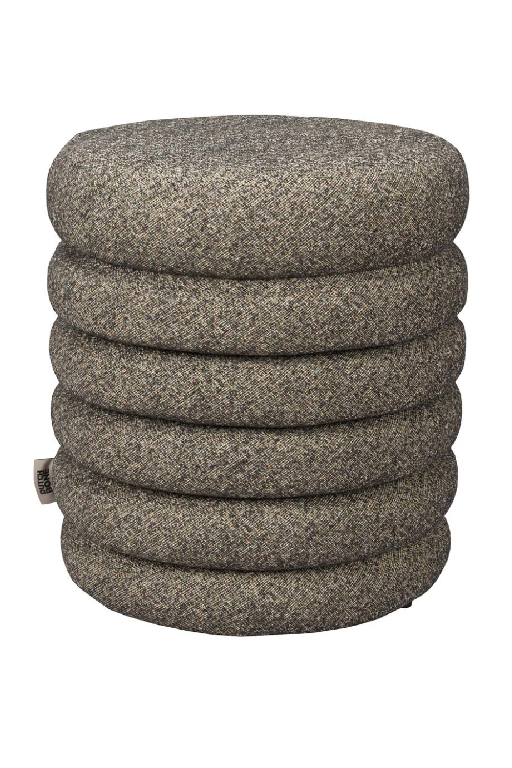 Buy farmhouse furniture Modern Mediterranean Italian Off White Beige Boucle Upholstered Stool Ottoman - Modern Cottage Farmhouse Furniture