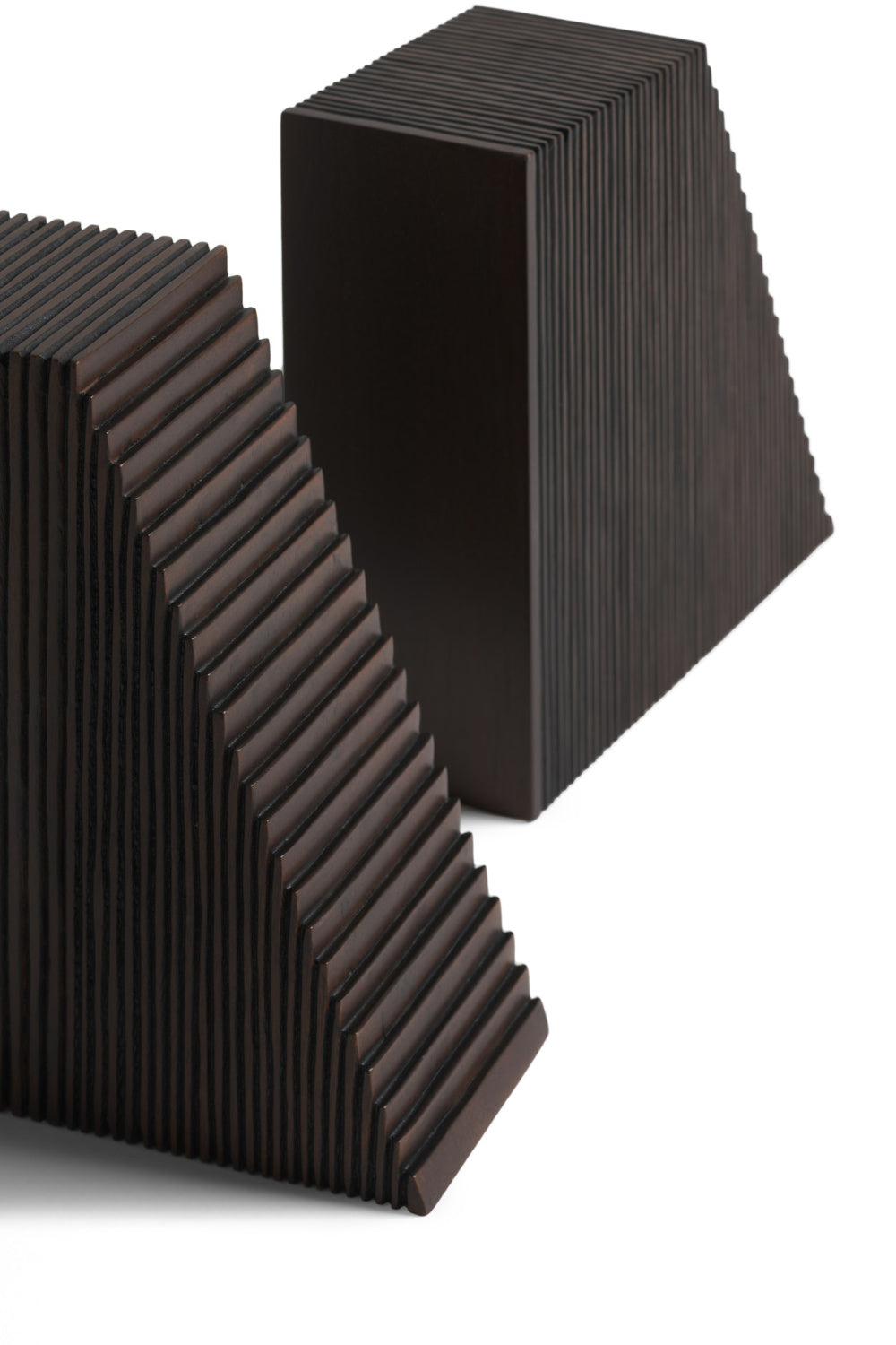 Buy farmhouse furniture Varnished Italian Modern Mahogany Book Ends (2) - Modern Cottage Farmhouse Furniture