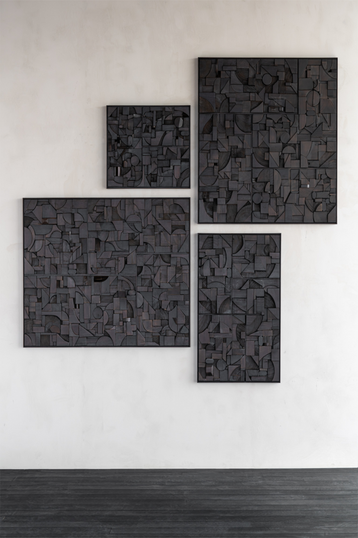 Buy farmhouse furniture Mediterranean Style Modern Italian Luxury Rectangular Puzzle Wall Art - Modern Cottage Farmhouse Furniture