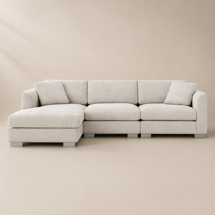 Buy farmhouse furniture Maison Blanc Sofa | Ivory Large Modern Farmhouse Sofa Couch - Modern Cottage Farmhouse Furniture