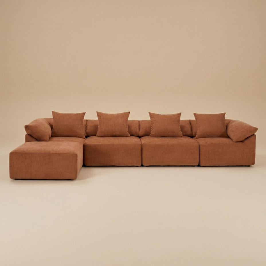 Buy farmhouse furniture The Harvest House | Modern Farmhouse Crimson L Shaped Modular Sectional Sofa - Modern Cottage Farmhouse Furniture