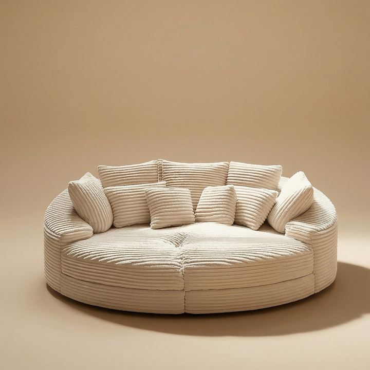 Buy farmhouse furniture Large Circle Circular Modern Farmhouse Contemporary Italian Circle Sofa Bed - Modern Cottage Farmhouse Furniture
